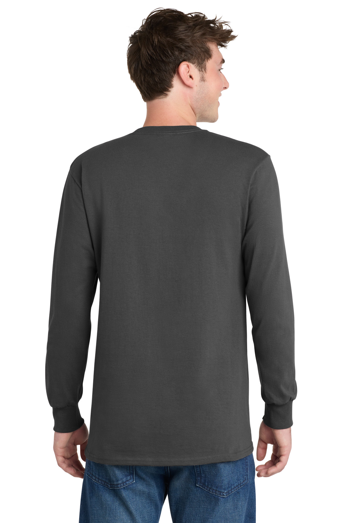 Port & Co Tall Long Sleeve Essential Tee. PC61LST 136