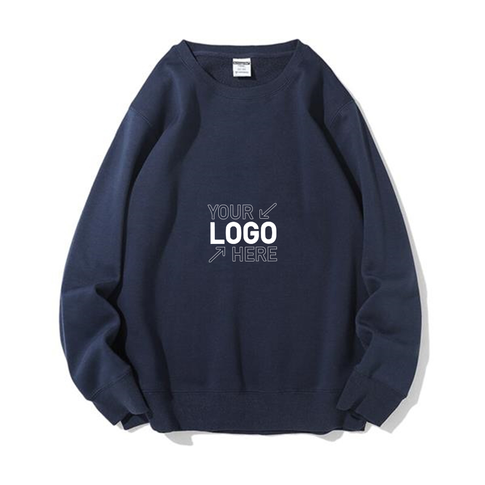 Crewneck Cotton&Polyester Fleece Sweatshirts, custom hoodie or sweatshirt with logo imprint 9