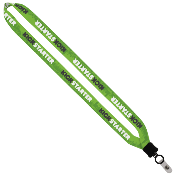 3/4" Dye-Sublimated Lanyard with Plastic Clamshell & Plastic O-Ring 7