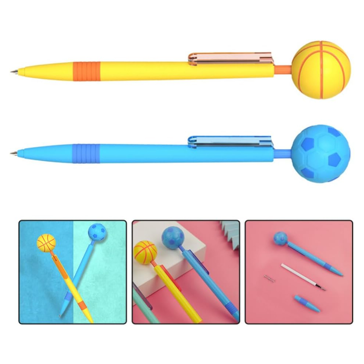 Sports Ball Fidget Spinner Ballpoint Pen 6