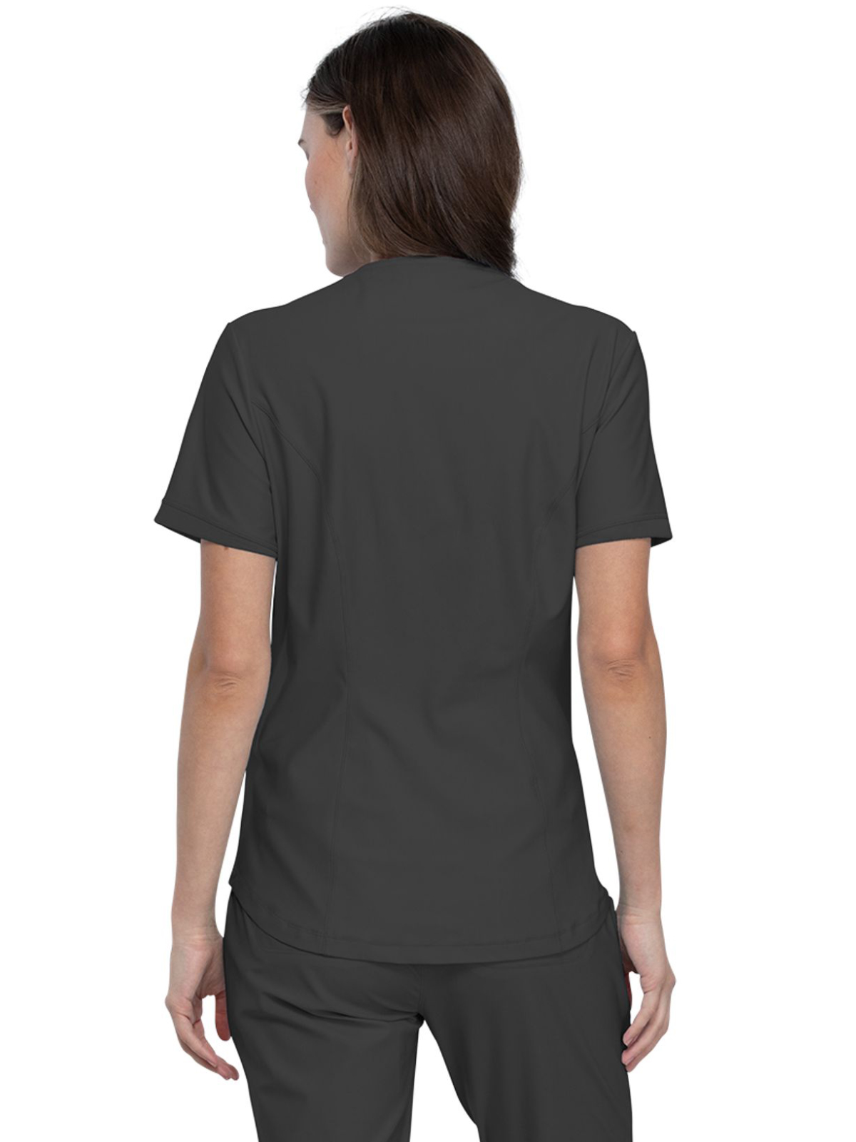 Cherokee - Form - Women's 2-Pocket Curved Hemline V-Neck Top 11