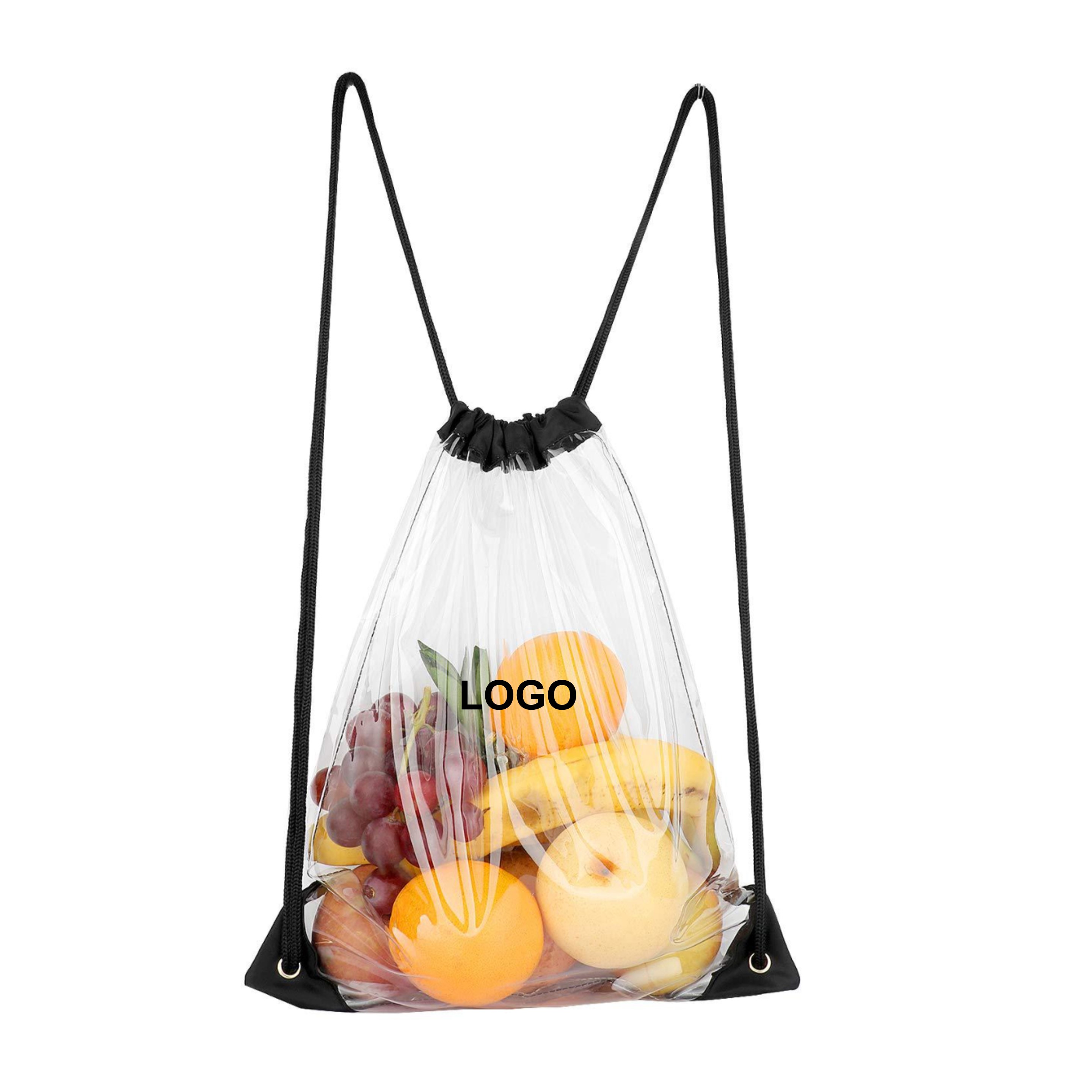 Clear Drawstring Bag (direct import) 3