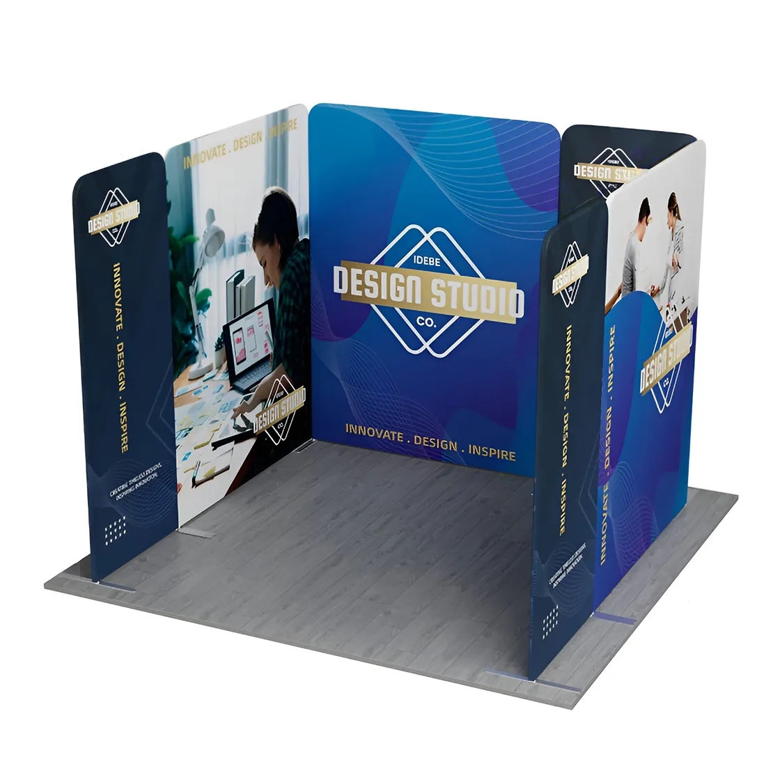10ft Magnetic Modular Fabric Display - U Shape 8