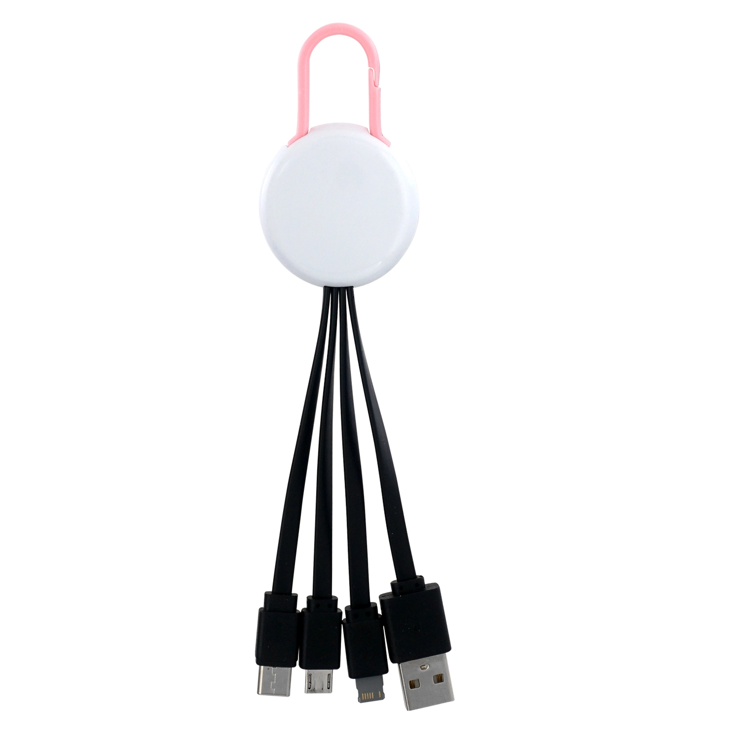 WHITE COLORFUL CLIP 3 IN 1 CHARGING CABLE 33