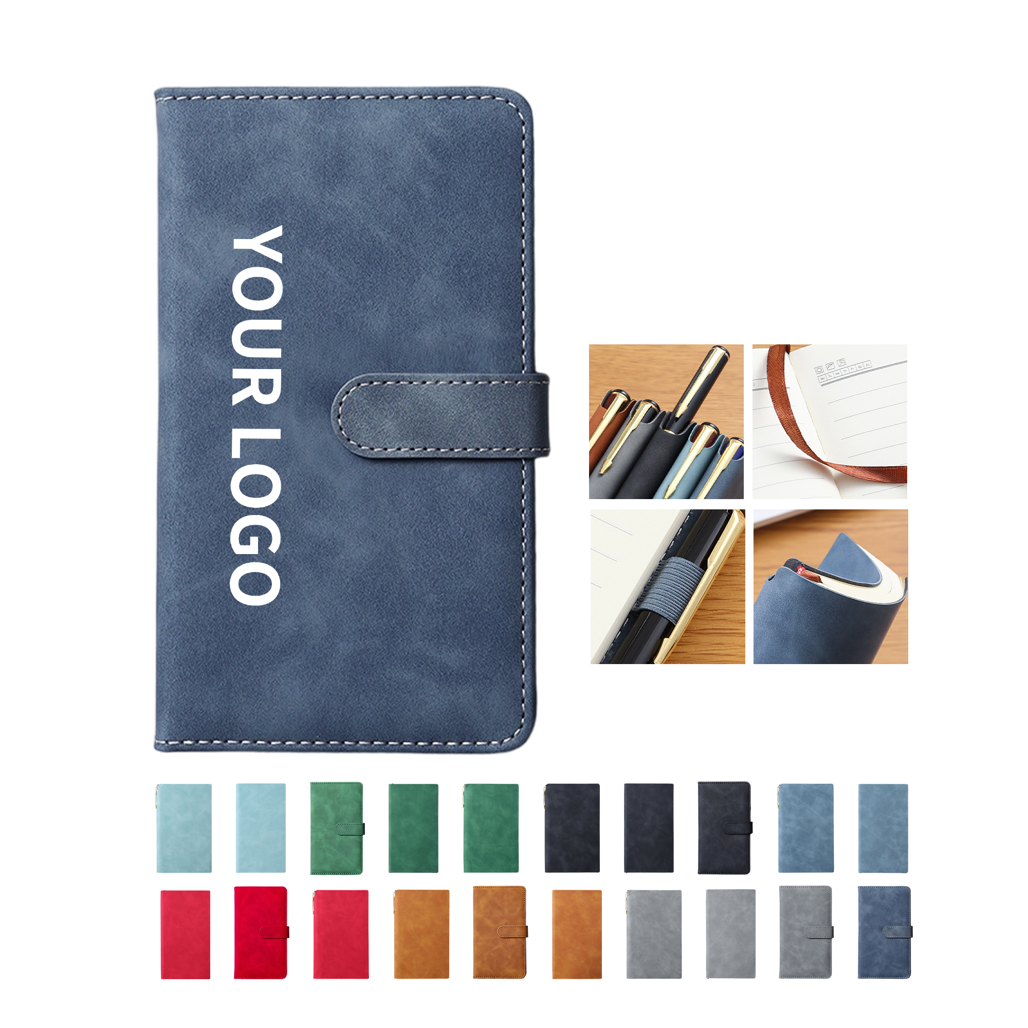 A6 Lined Notebook With Soft Cover 6.89" x 3.74" 6