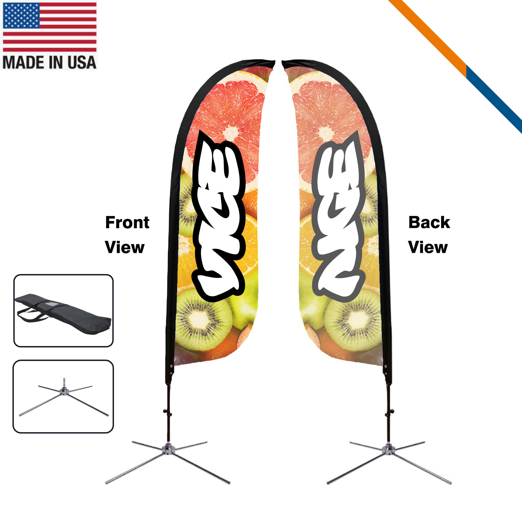 9' Florence Single-Sided Feather Flag 4