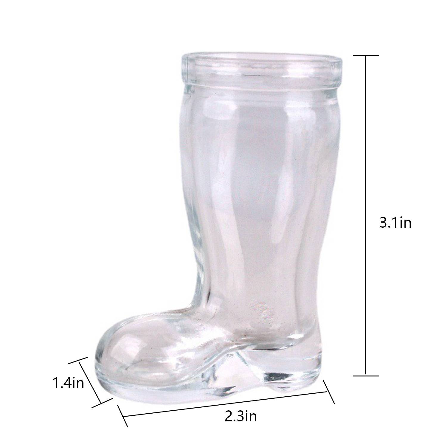 Small Boots in Glass Bottle with Cork 4