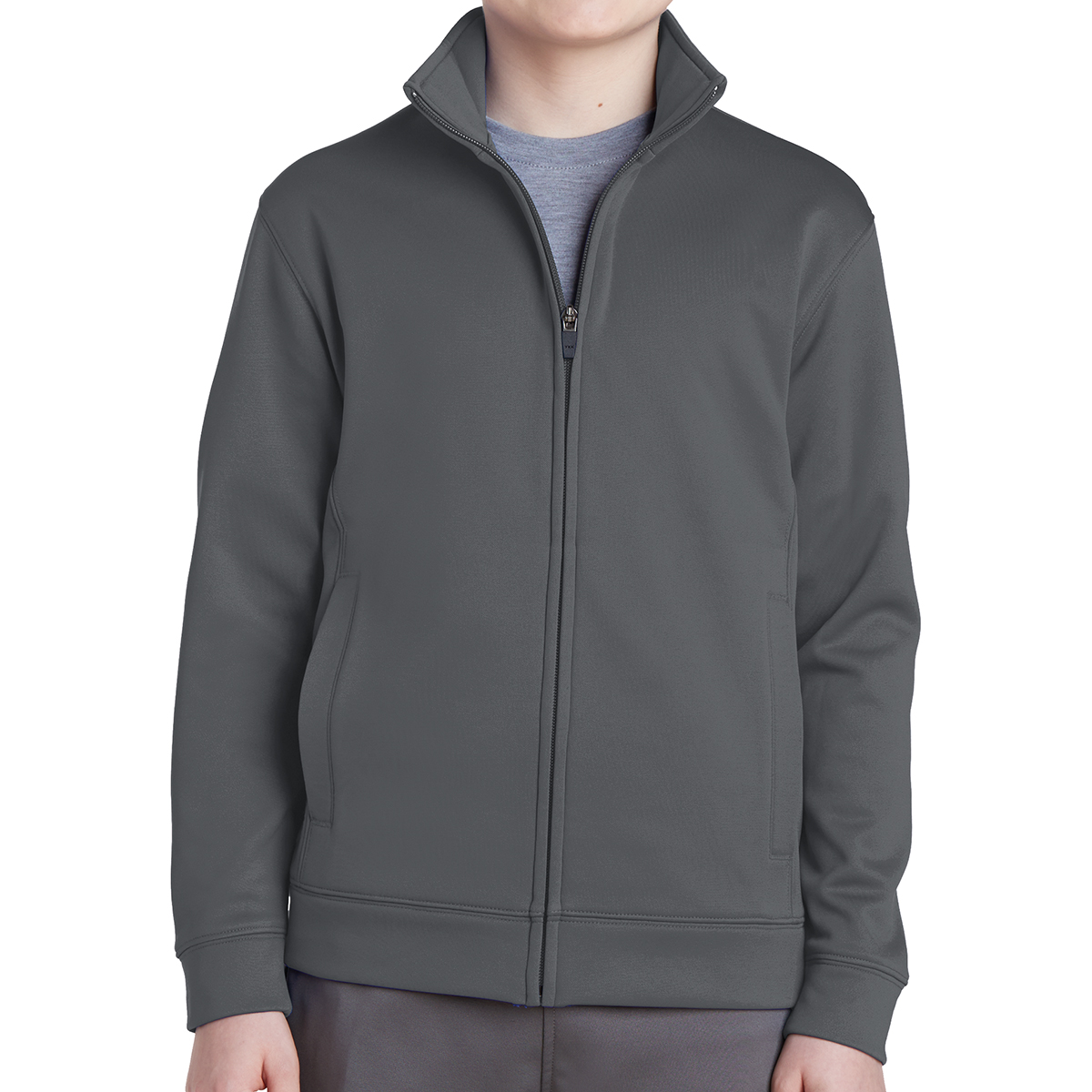 Sport-Tek® Youth Sport-Wick® Fleece Full-Zip Jacket 17