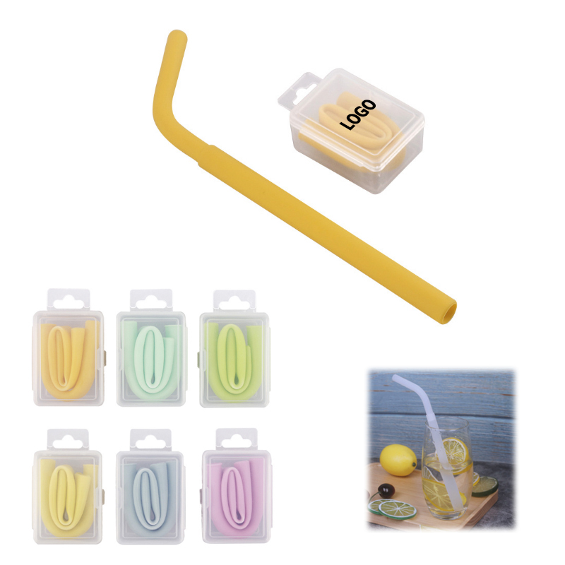Reusable Silicone Straw in Case 2