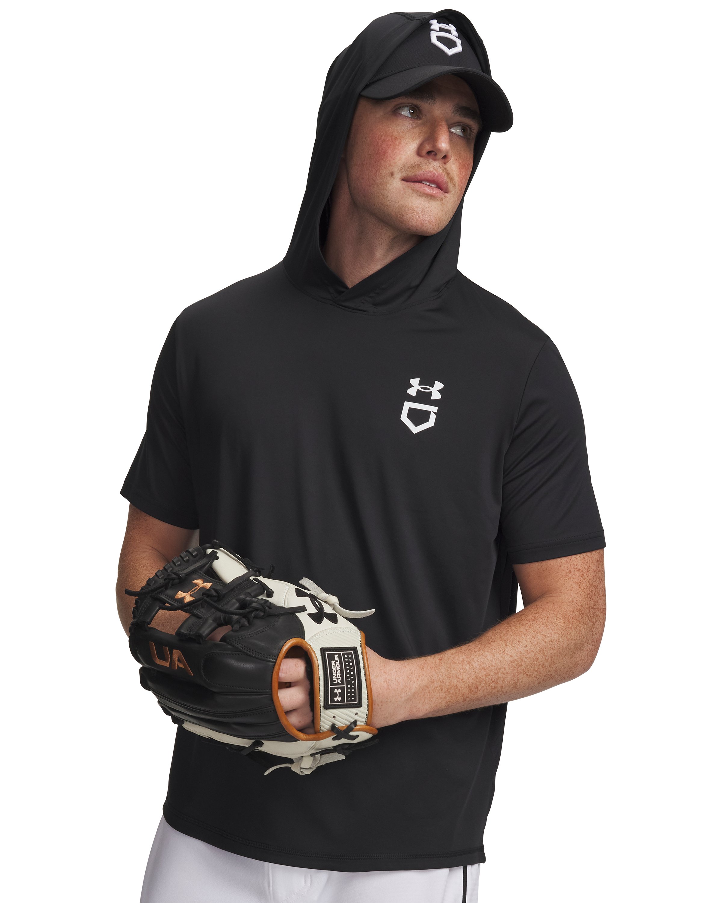 UA Utility Lightweight Men's Short Sleeve Hoodie, custom hoodie or sweatshirt with logo imprint 3