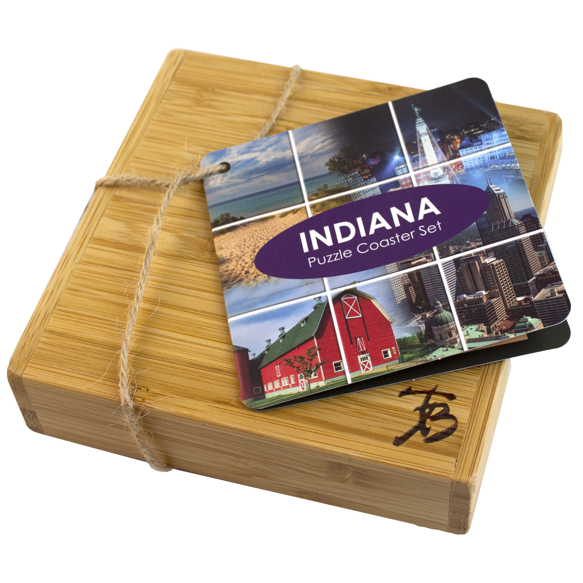 Indiana Puzzle Coaster Set 13