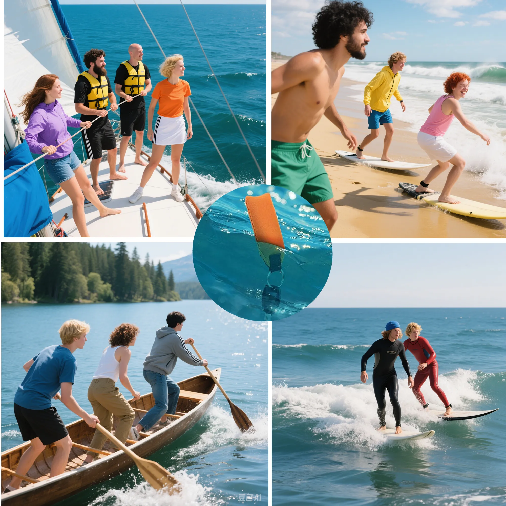 Floating Keychain Suitable for Boating Fishing Printed LOGO 1