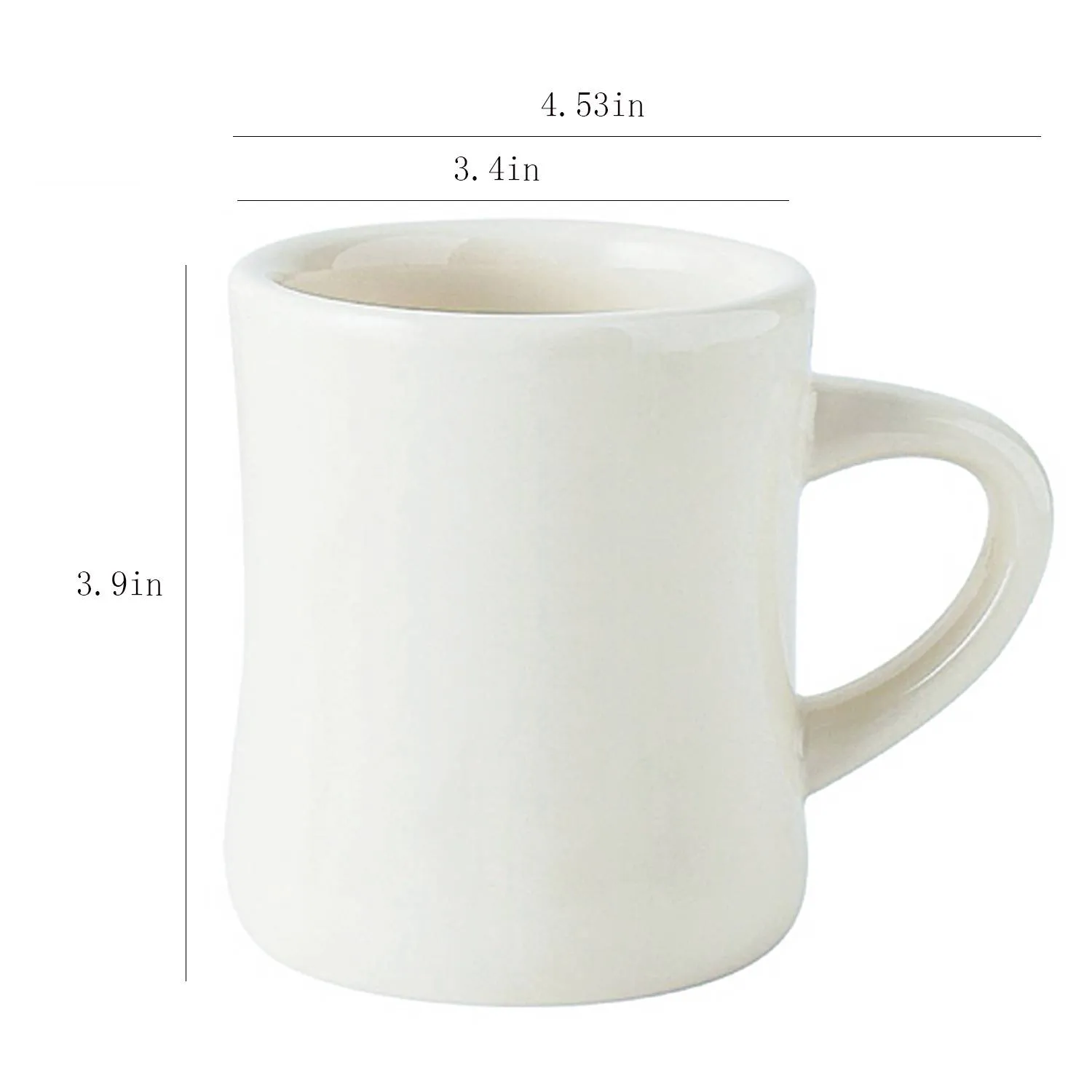 12oz Curved Wide Mouth Ceramic Mug 3