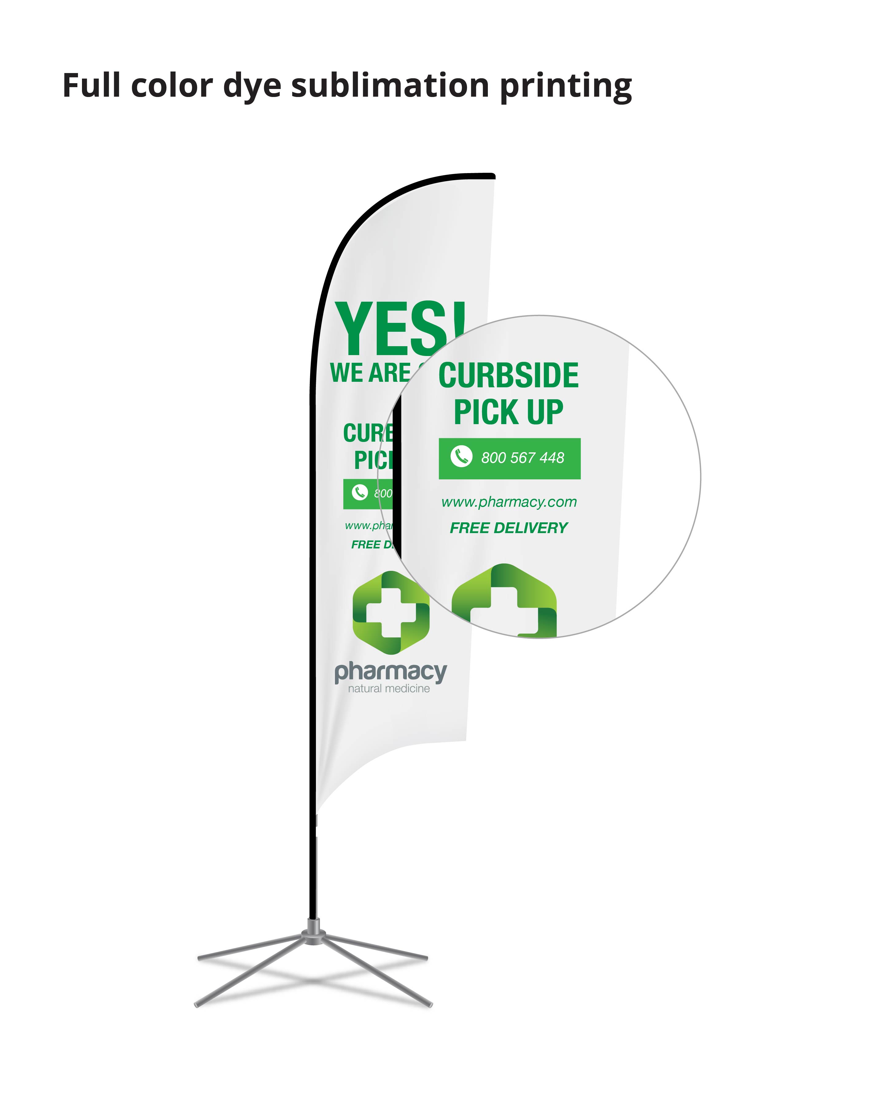 Feather Flag Banner Double Sided Sleeve (17ft) 8