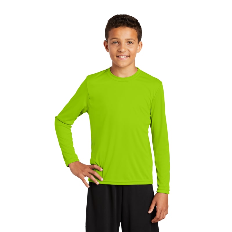 Sport-Tek Youth Long Sleeve PosiCharge Competitor Tee. 22