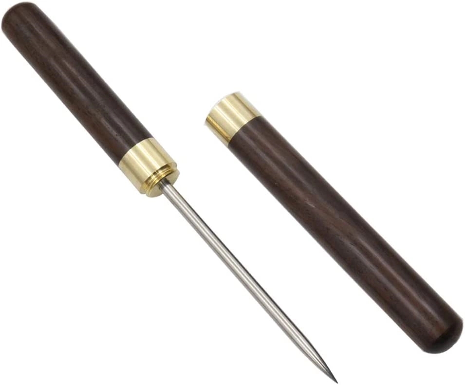 Ice Picks Stainless Steel Wooden Handle With Cover 3
