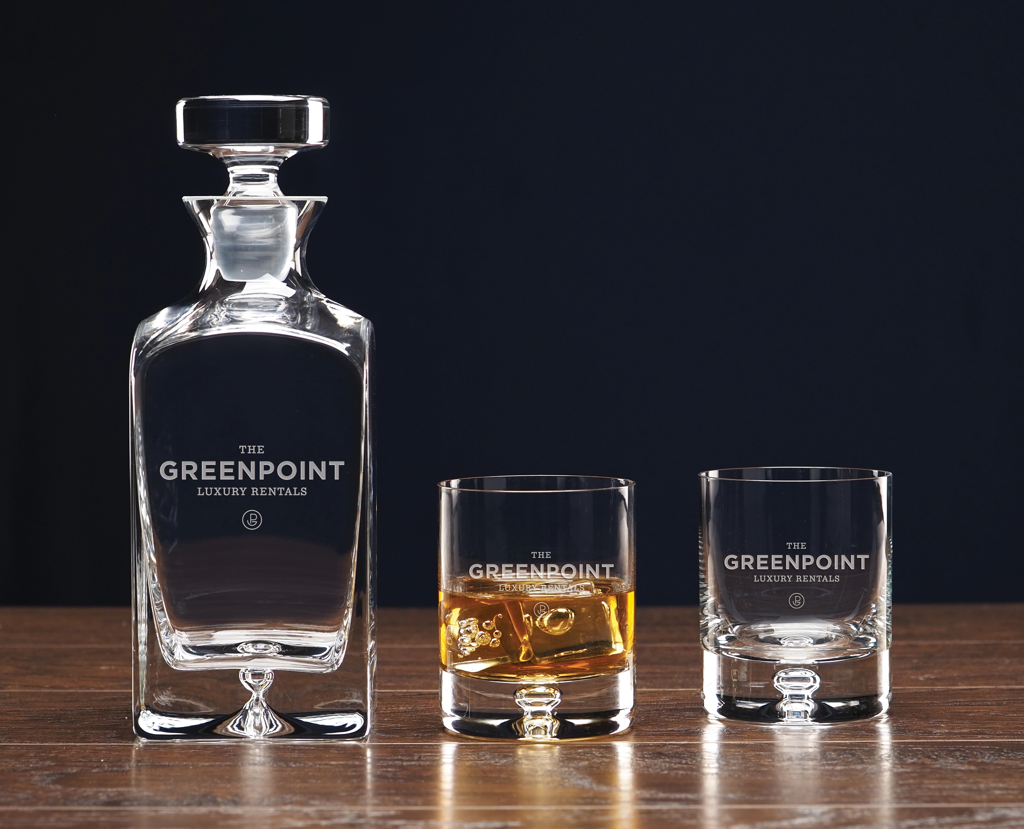 Deluxe Square Decanter Set
