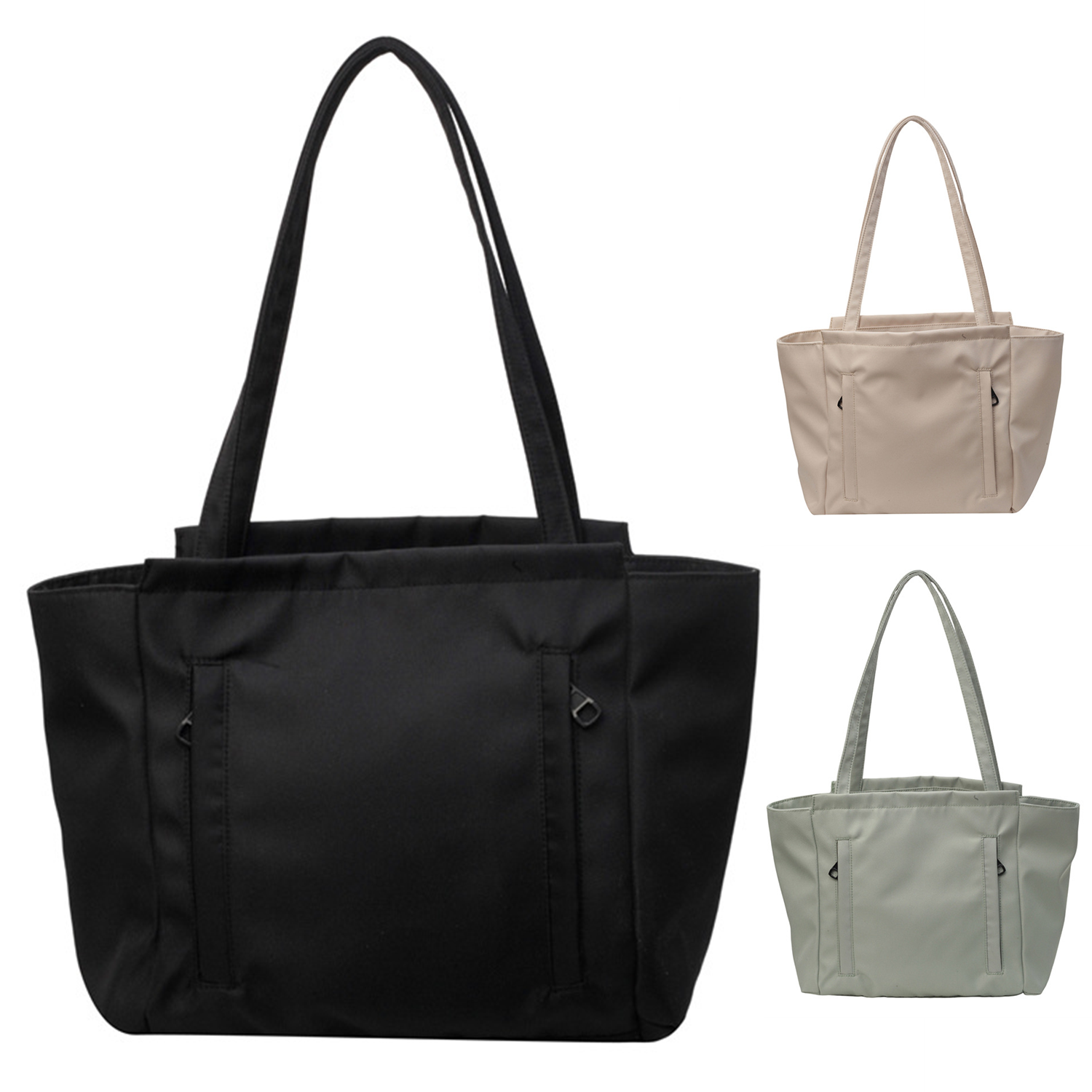 Large Capacity Nylon Casual Shoulder Tote Bag, custom tote bag with logo imprint 4