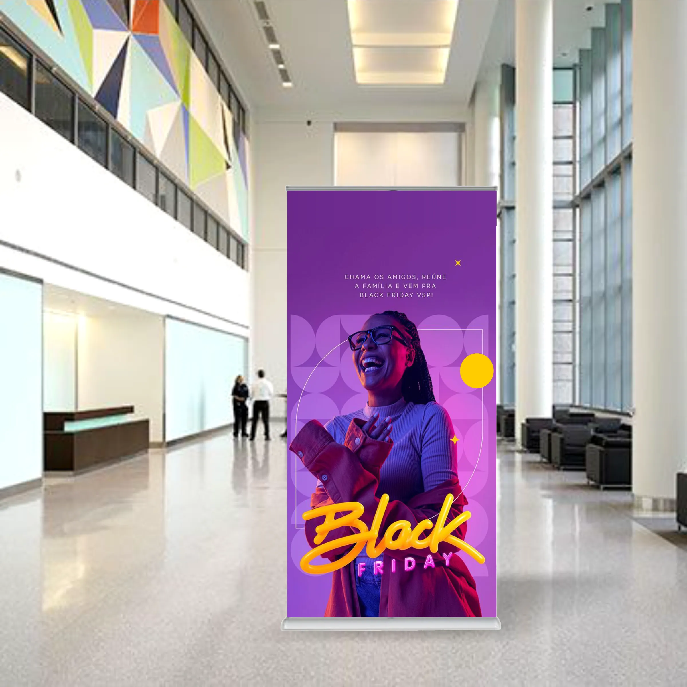 39" x 78" Deluxe Single Sided Retractable Banner Kit 5