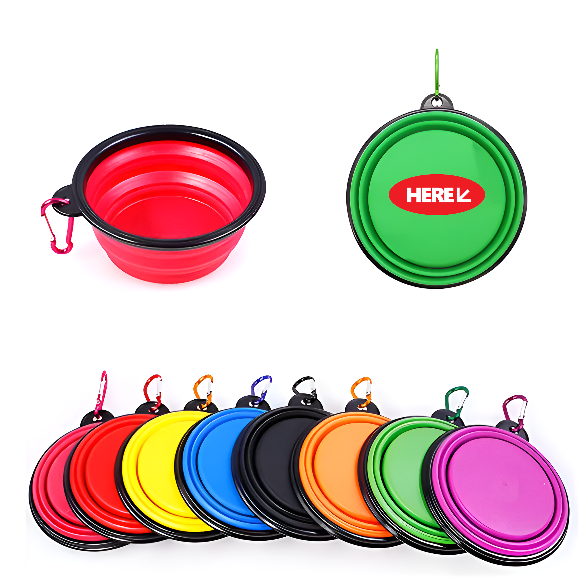 Portable Silicone Pet Folding Bowl 2