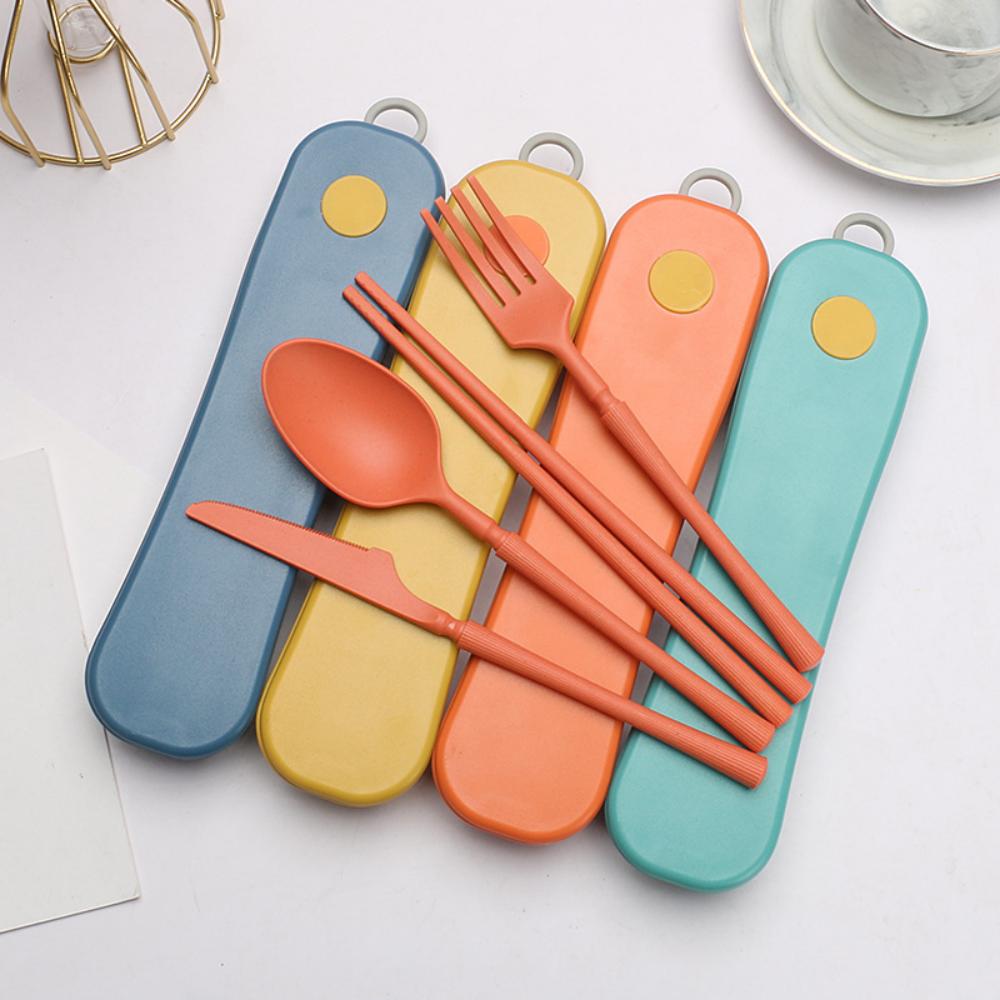 Wheat Straw Outdoor Cutlery Set 2