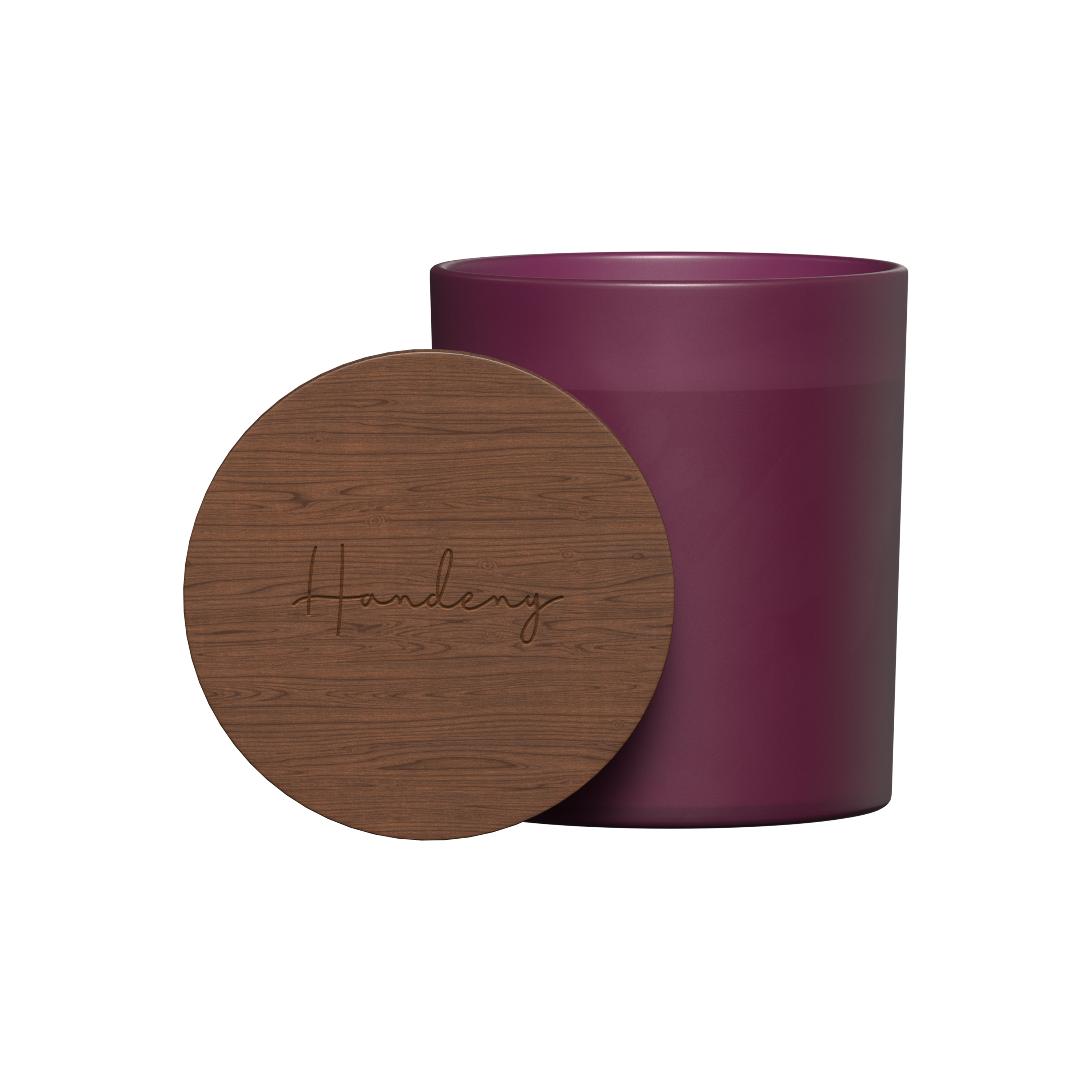 Summit glass candle with acacia wood lid 3