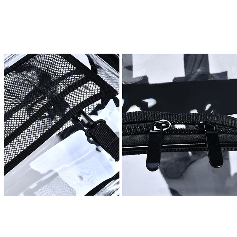 Medium Transparent See Through Plastic Clear Bookbags 12