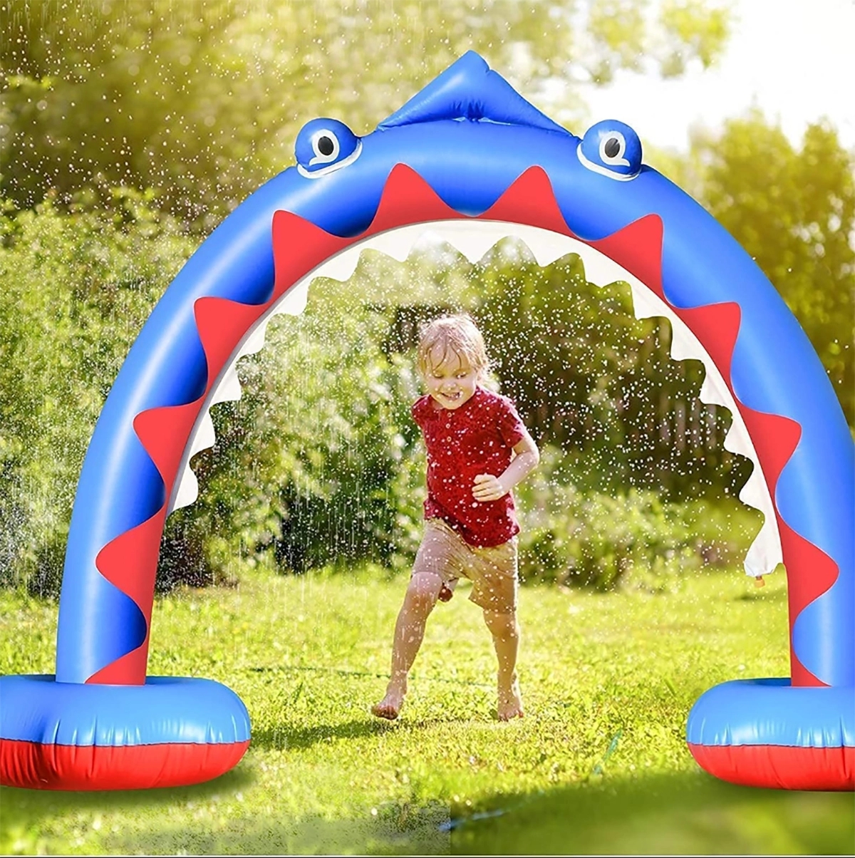 Inflatable Rainbow Sprinkler Summer Outside Water Toy 3