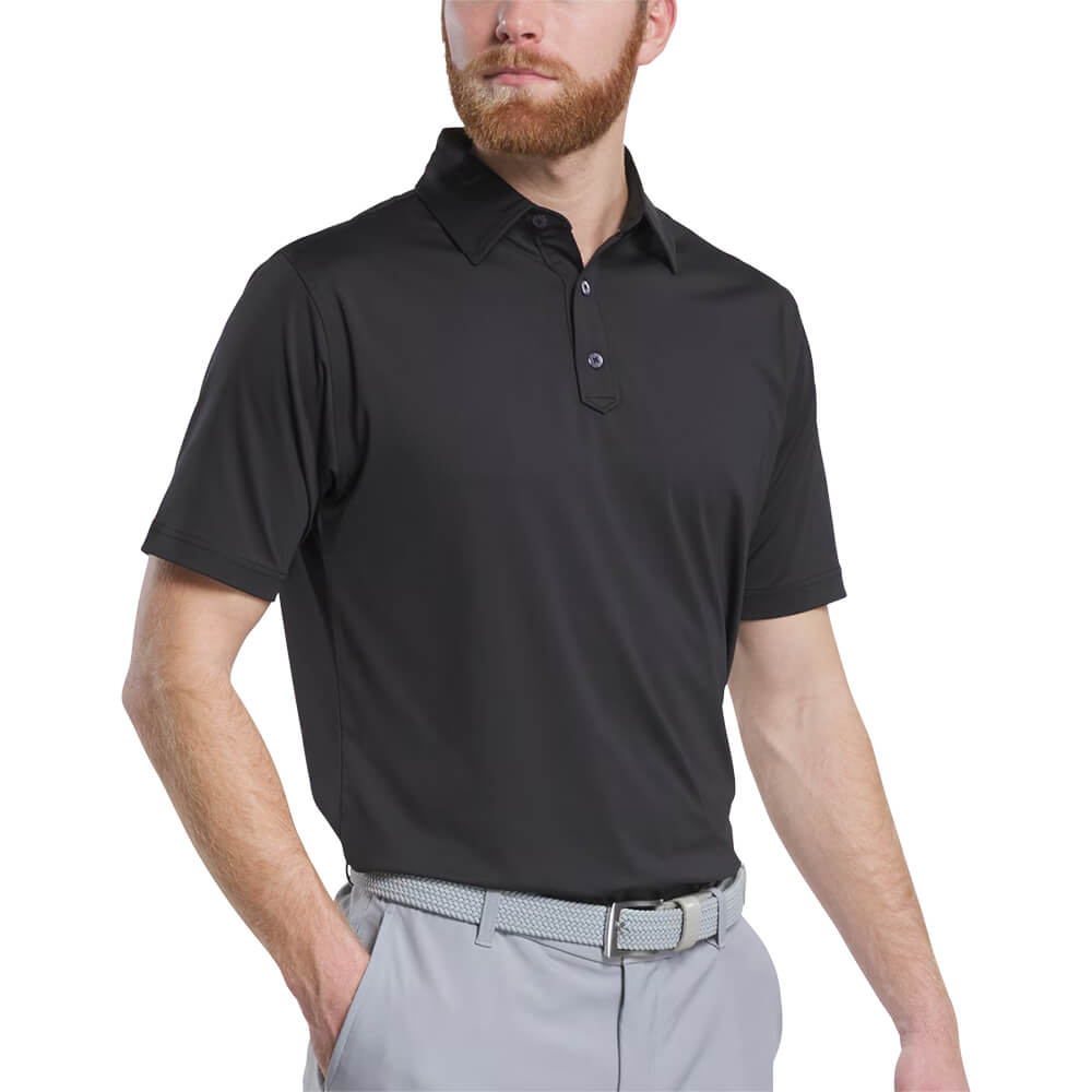Footjoy Men Solid Lisle Set on Placket 33