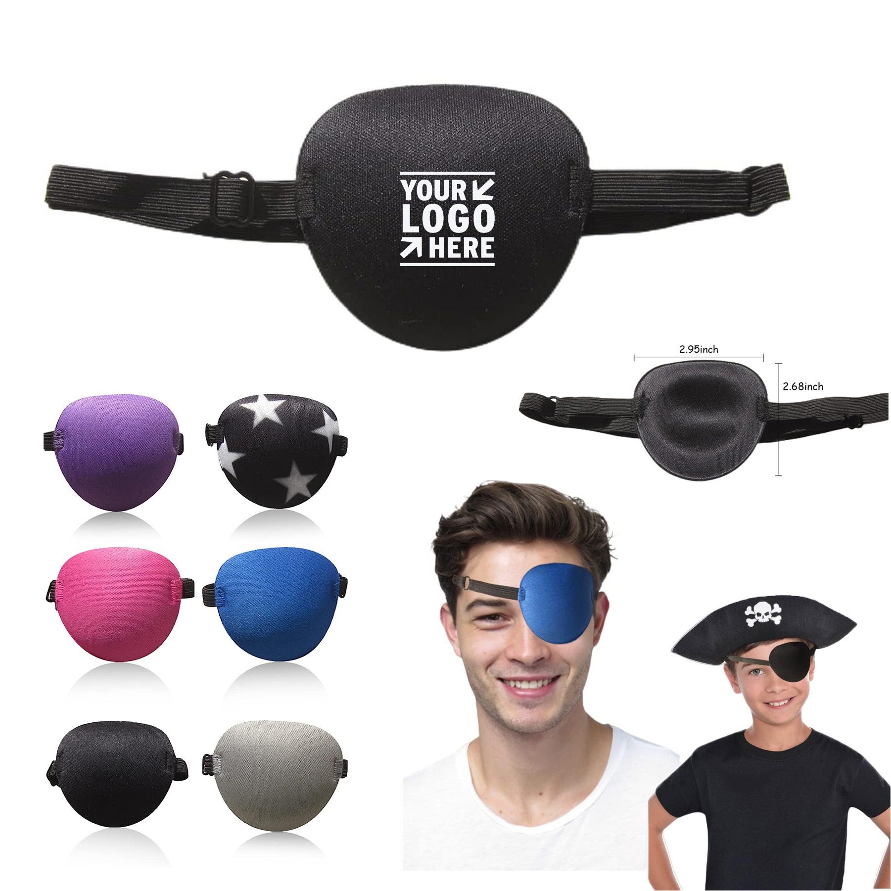 Adults Kids Medical Adjustable Soft Eyepatch Amblyopia Lazy Eye Patch 2