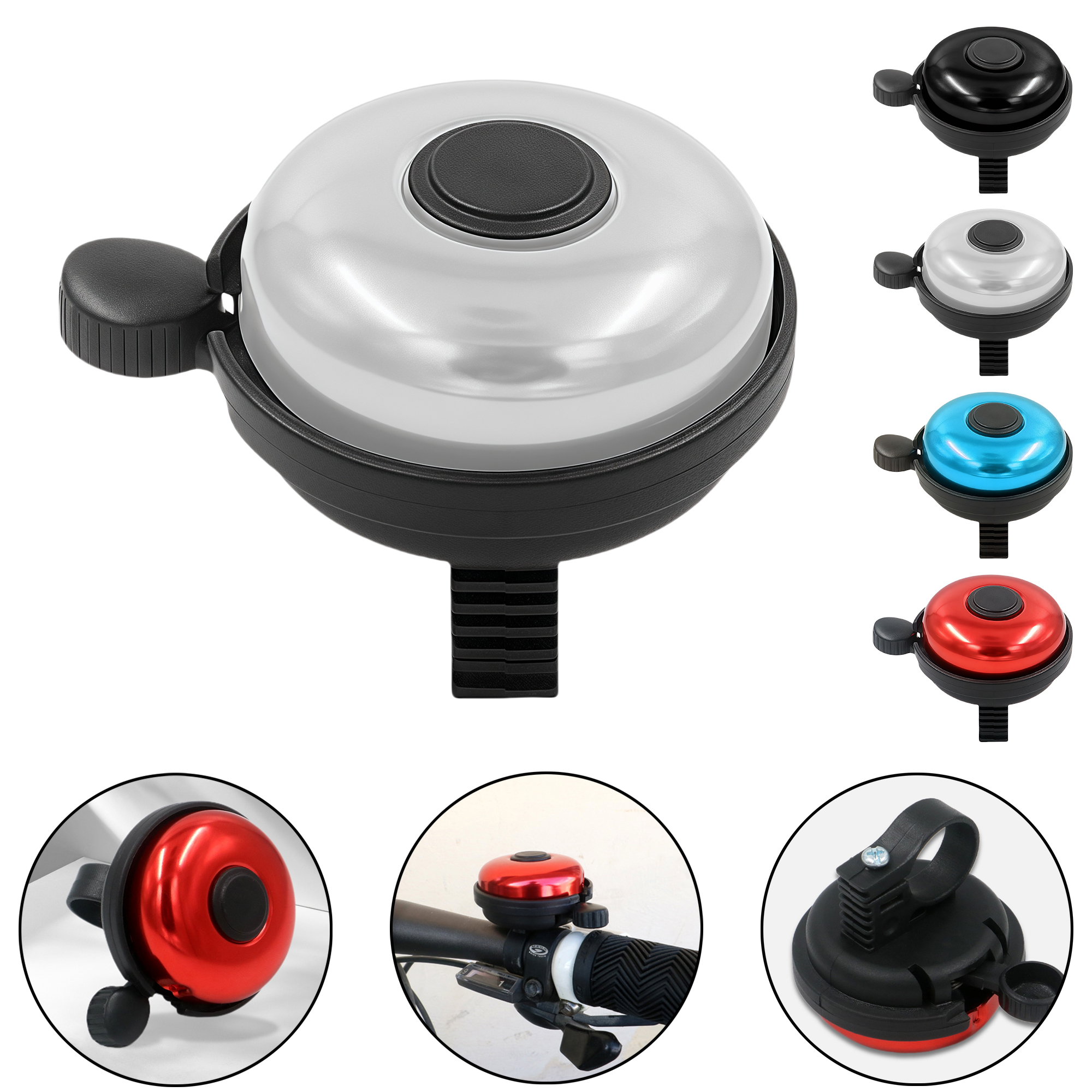 Alloy Bike Bell for Mountain Bikes - Loud, Durable 6
