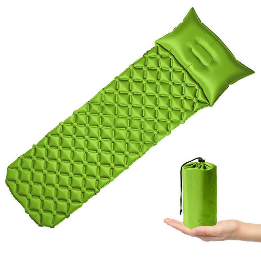 TPU Sleeping Mattress Inflatable Camping Mat With Pillow 3