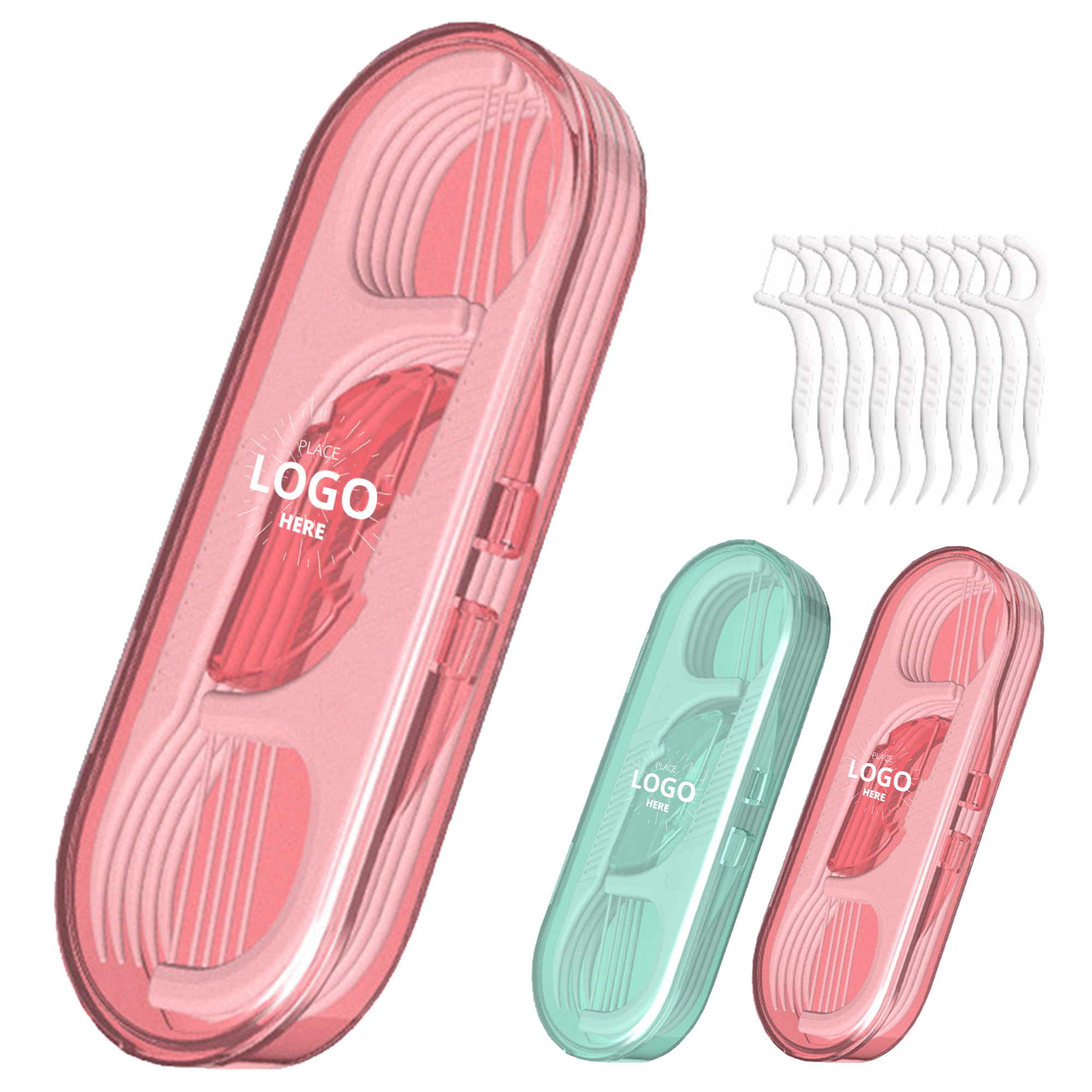 Dental Floss Picks With Storage Case 2