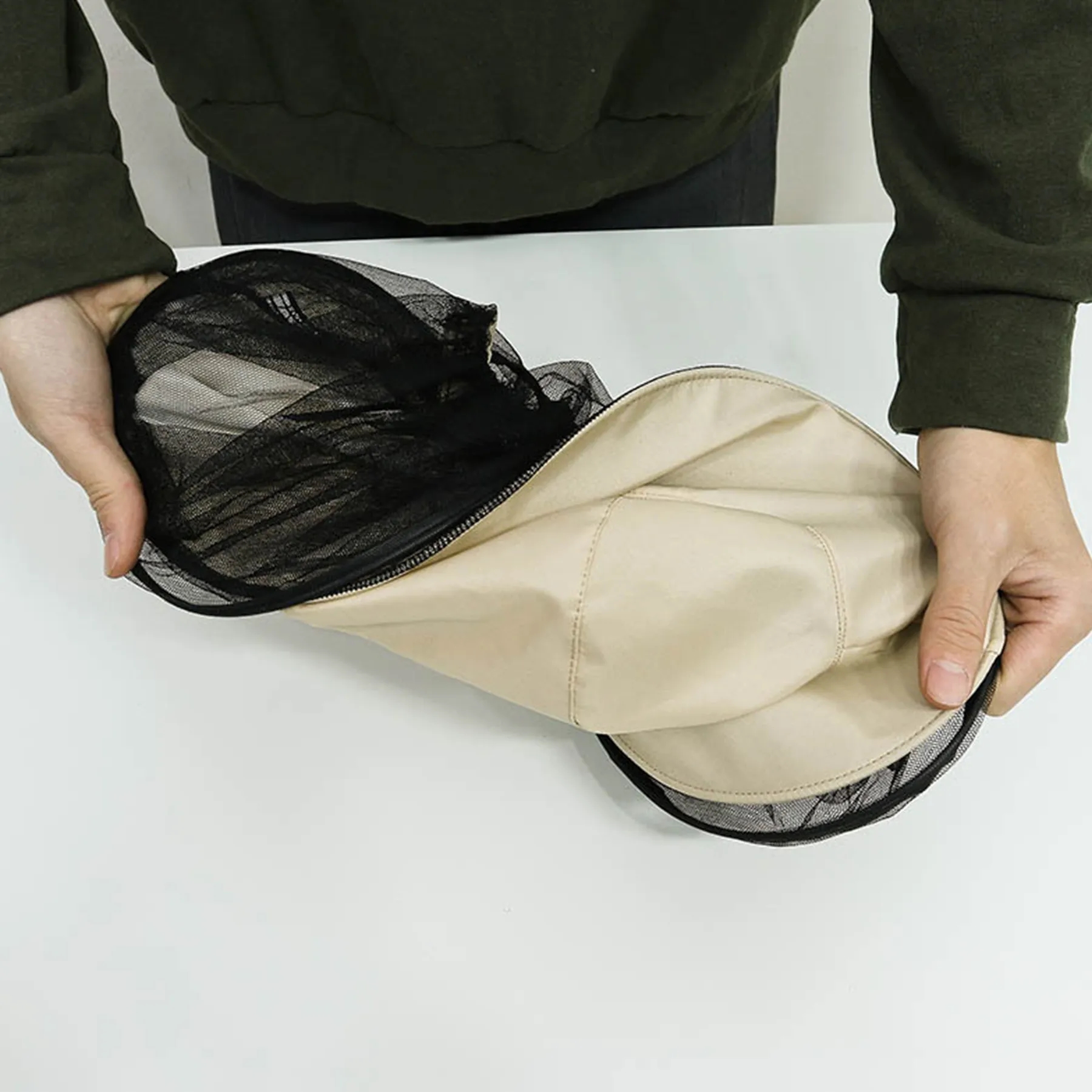 Polyester Portable Sunshade And Sun Protection Fishing Hat 14