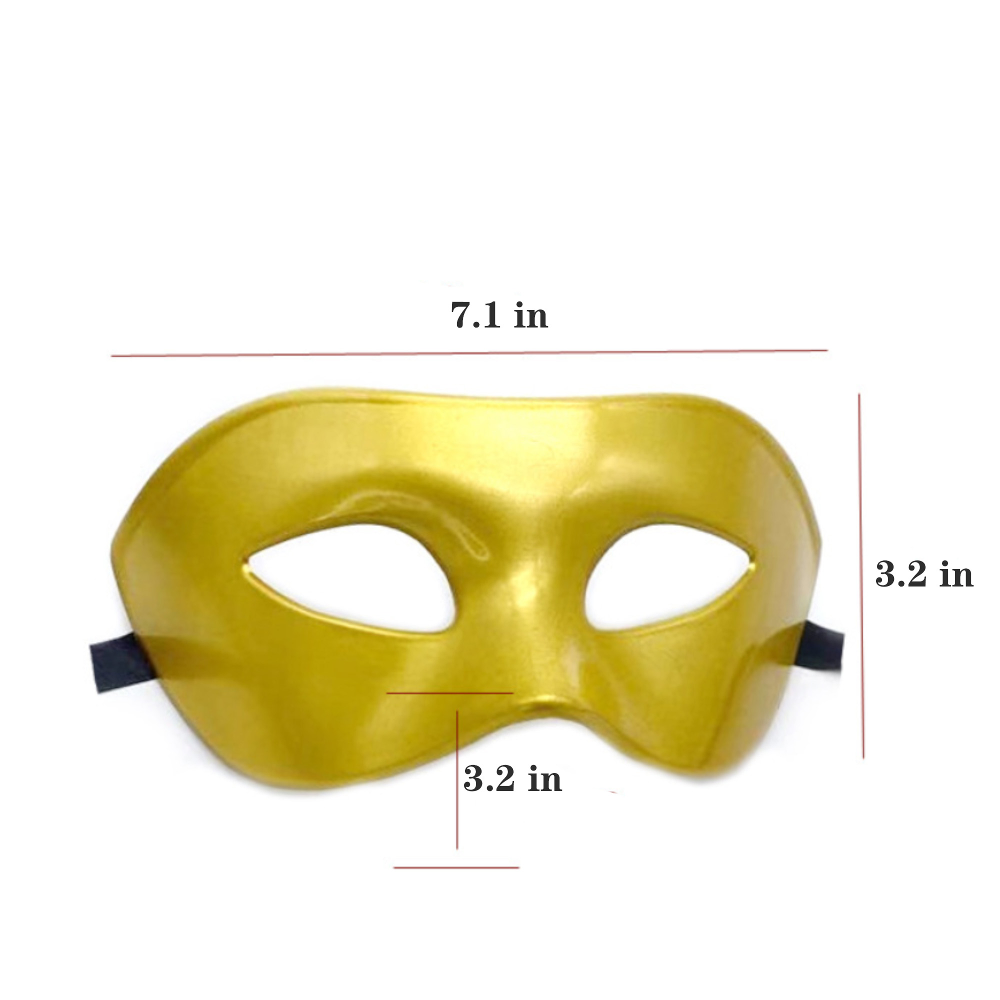 Thickened Half Face Masquerade Mask Halloween Christmas 2