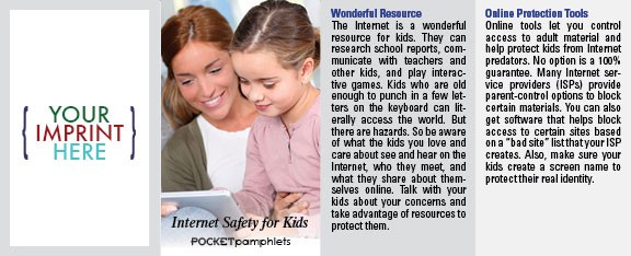 POCKET PAMPHLET - Internet Safety for Kids Pocket Pamphlet 1