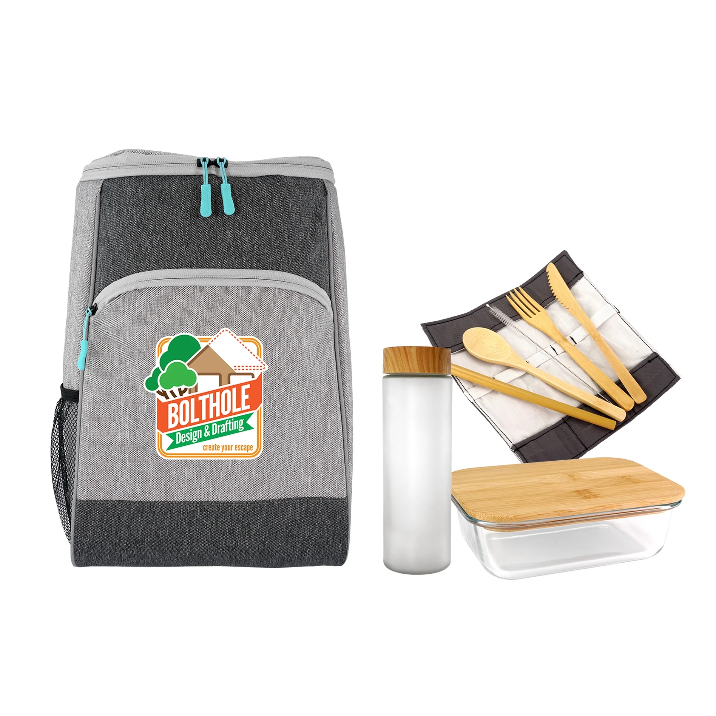 BAY COOLER BACKPACK GLASS LUNCH SET 23