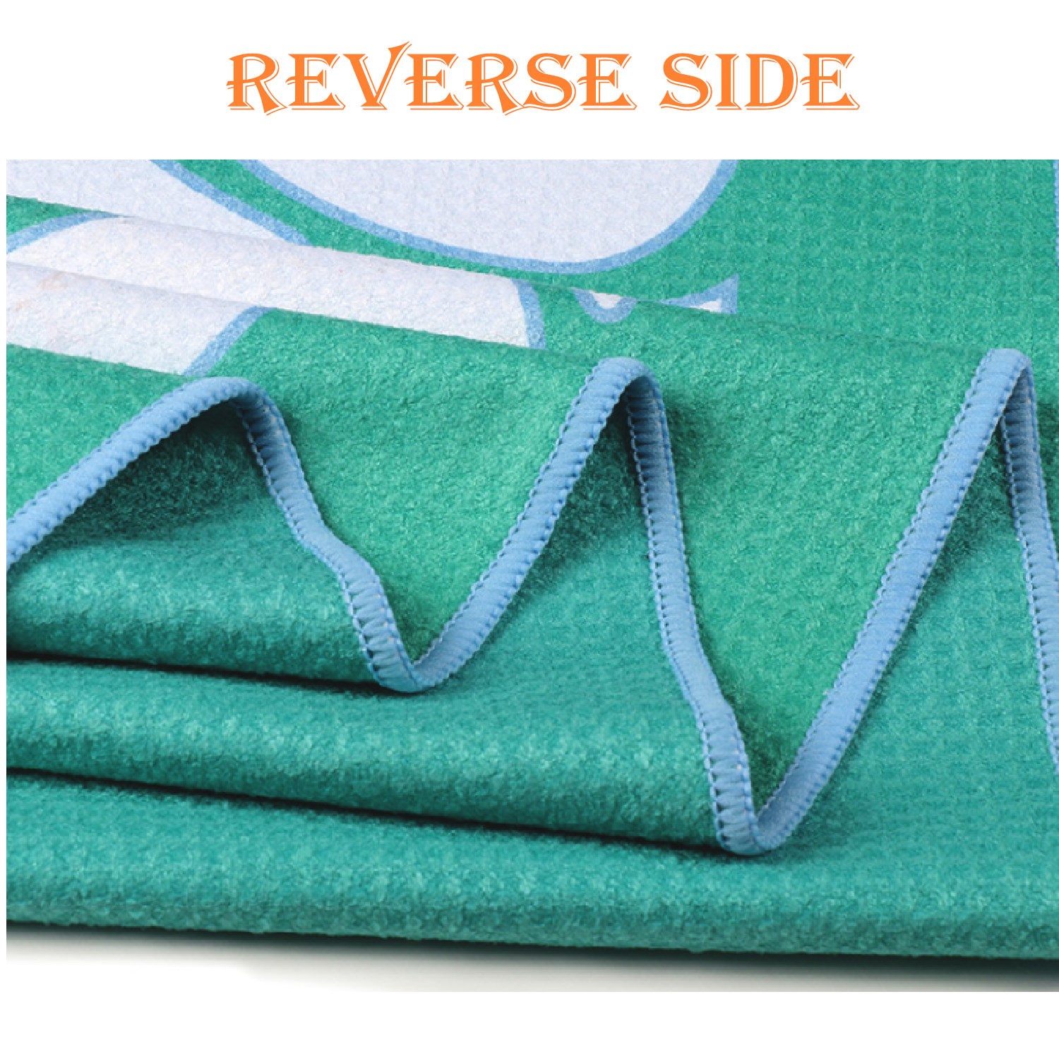 40"x 75" Sublimated Waffle Microfiber Sand Proof Beach Towel 2