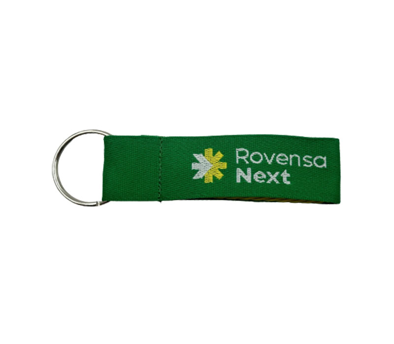 Polyester Short Lanyard with Woven Logo 1