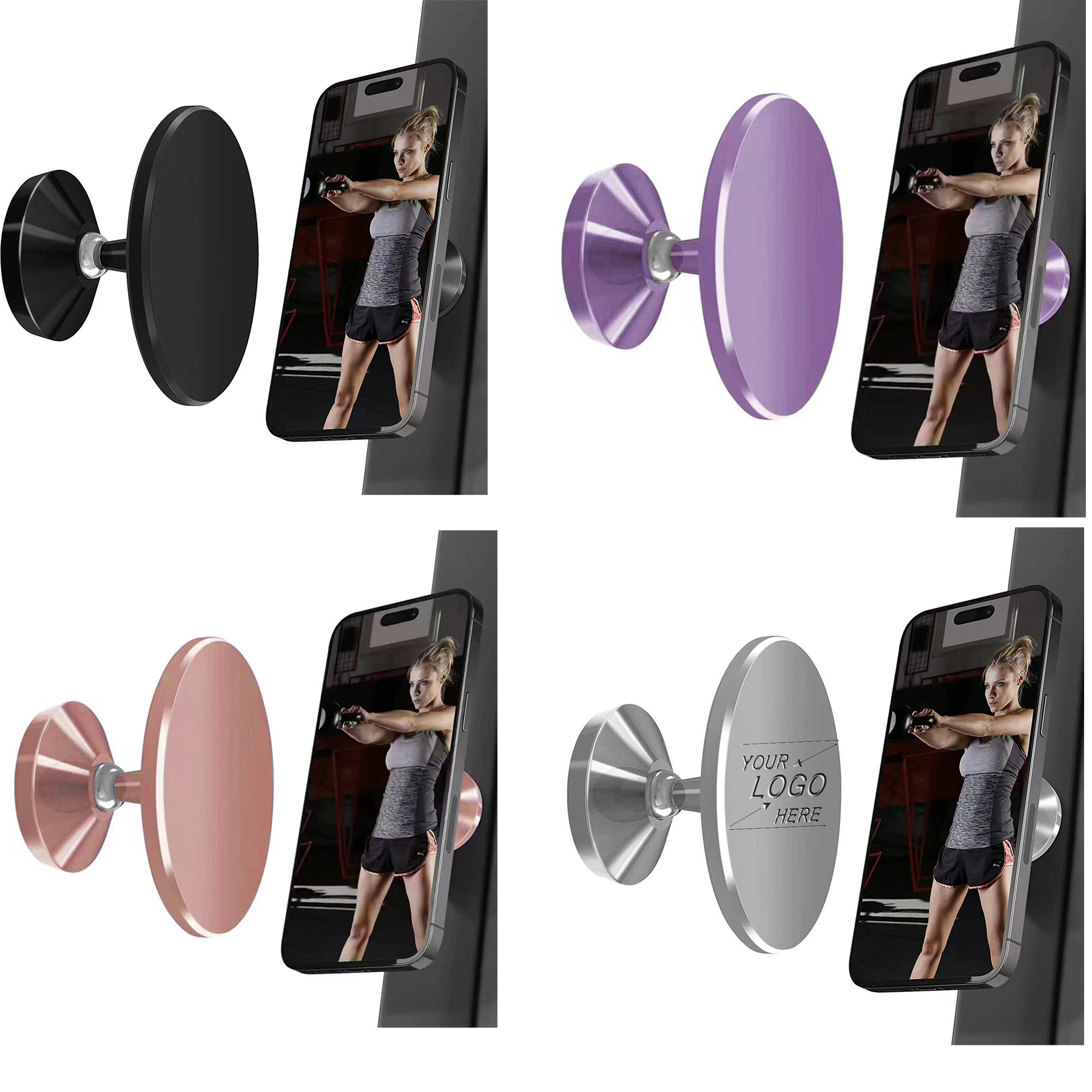 Magnetic Metal Car Phone Mount Holder 3