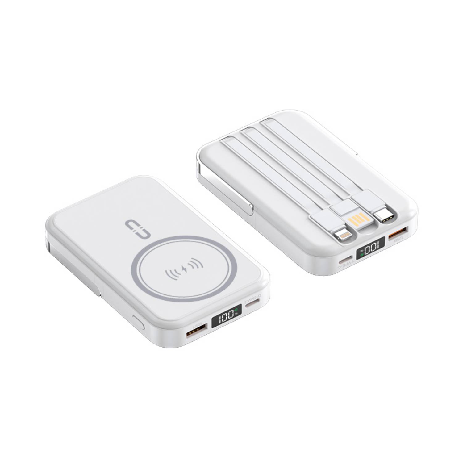 Digital Display Magnetic Wireless Power Bank 12