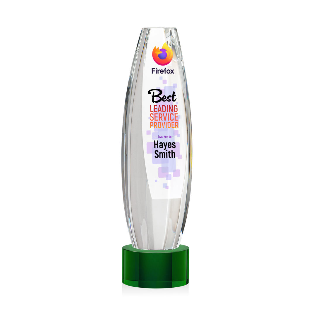 Hoover VividPrint™ Award on Marvel Base - Green 5