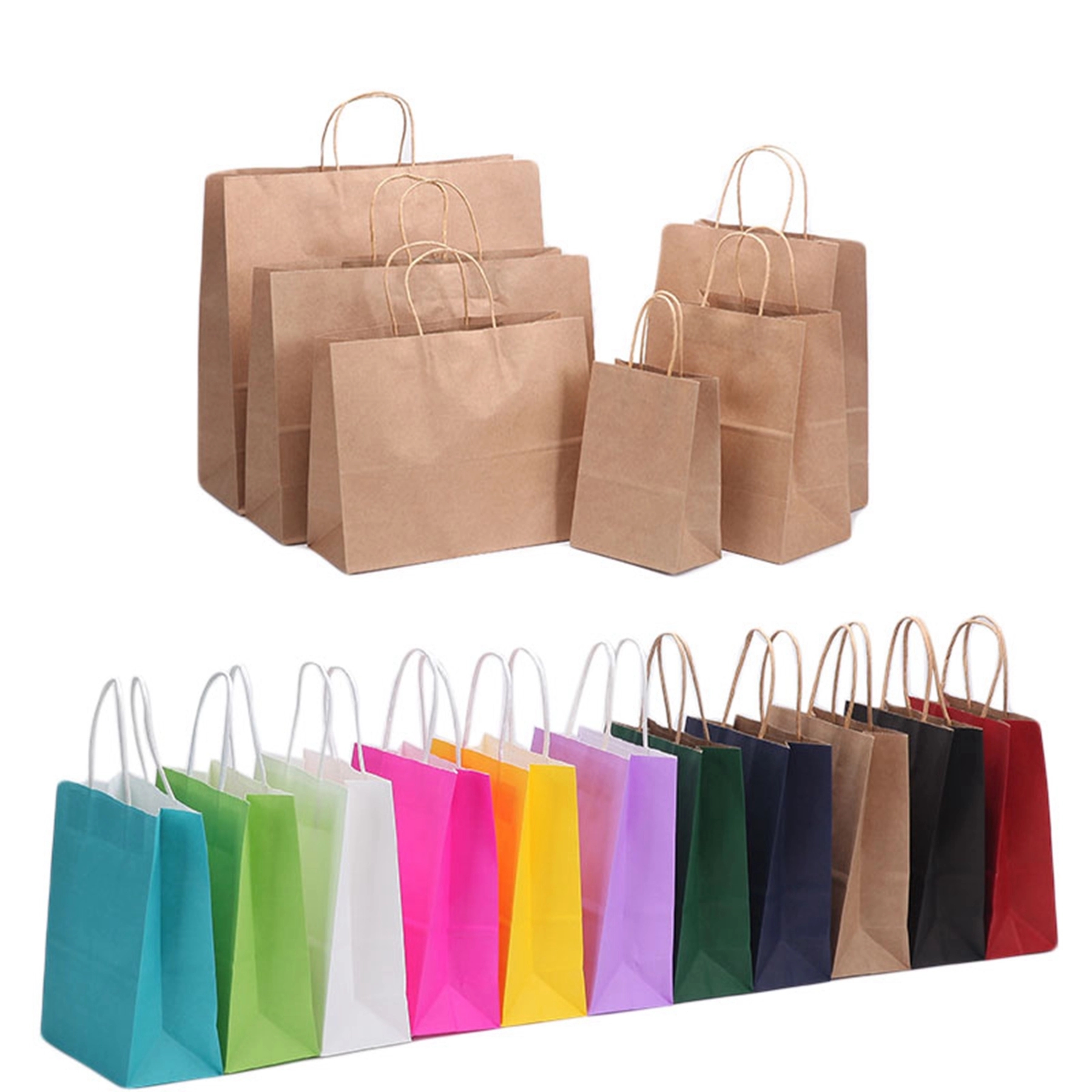 Colorful Paper Tote Shopping Bags 2