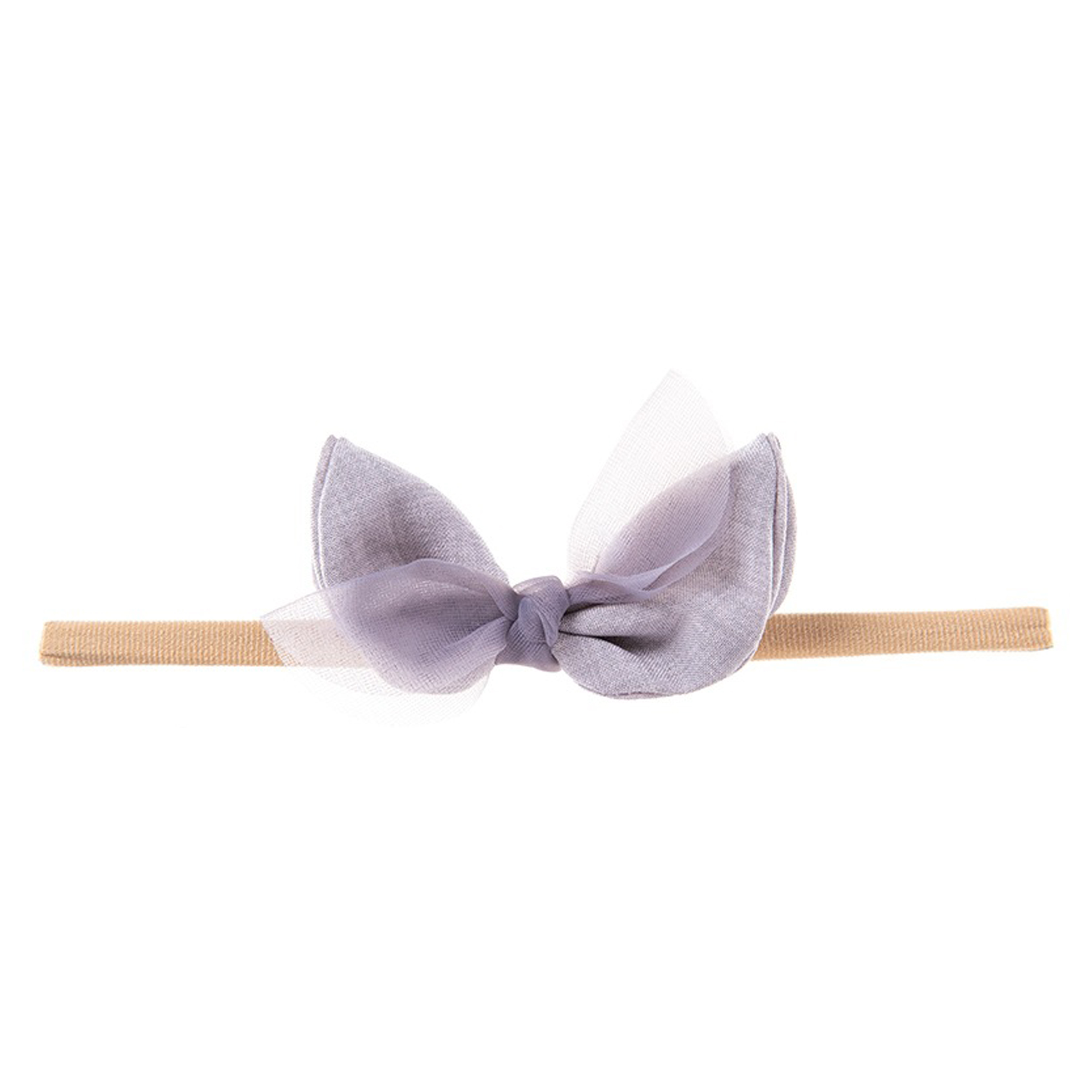 Nylon Baby Solid Color Bow Hair Accessory 3