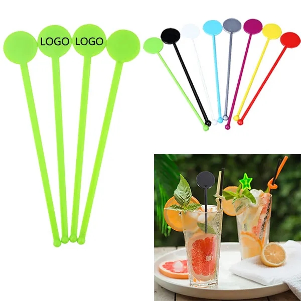 Plastic Stirring Sticks with Round Head 6