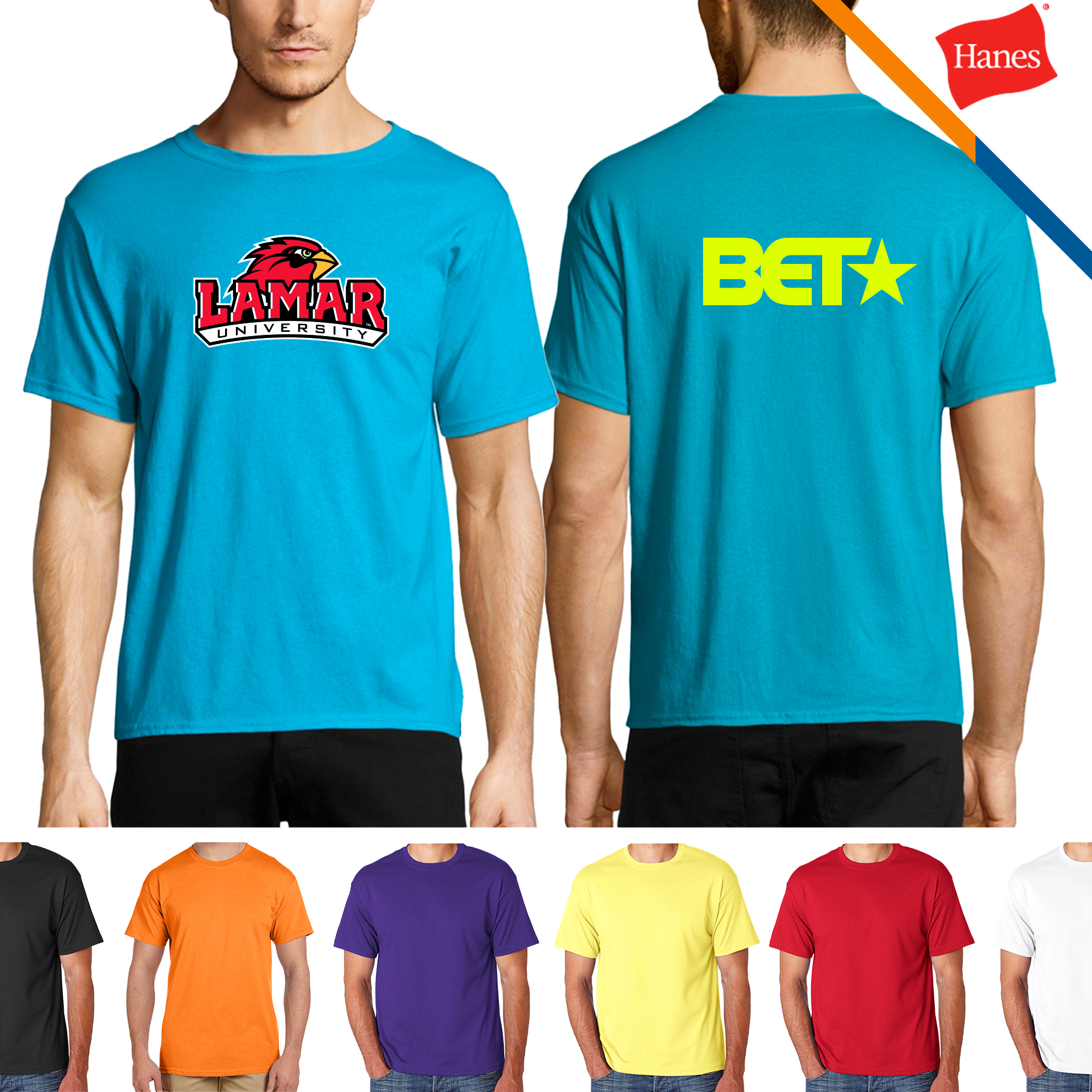 Hanes® 5.5 oz Cotton Blend Preshrunk T-shirts 11