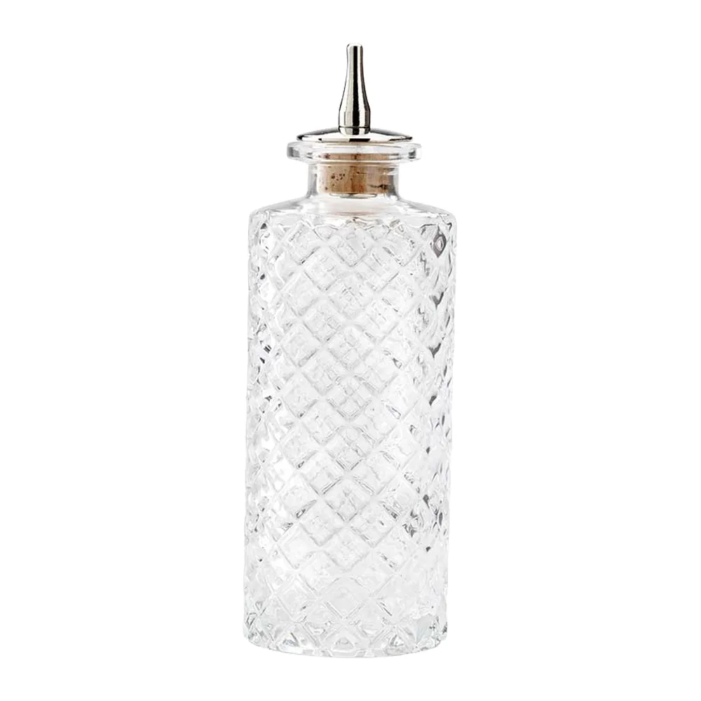 5oz. Glass Bitters Bottle Narrow Retro Design 5