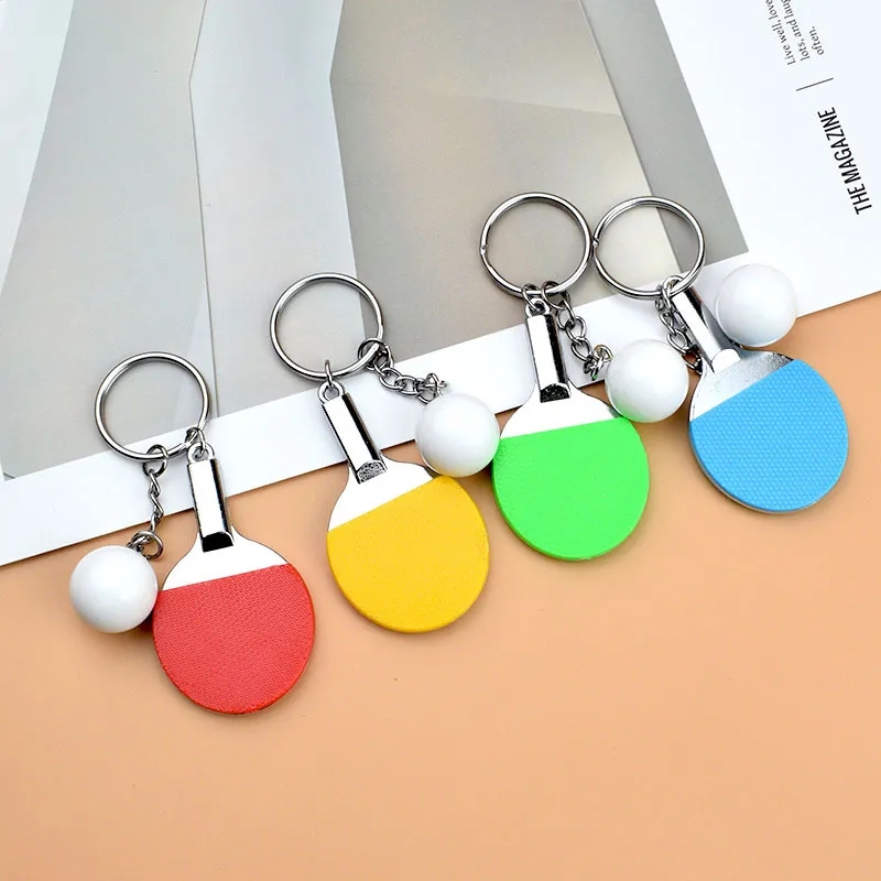 Mini Keyrings With Table Tennis Keychain 13