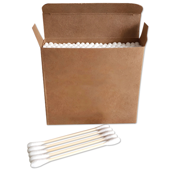 100sticks/box
Double Round Head Bamboo Stick Cotton Buds 1