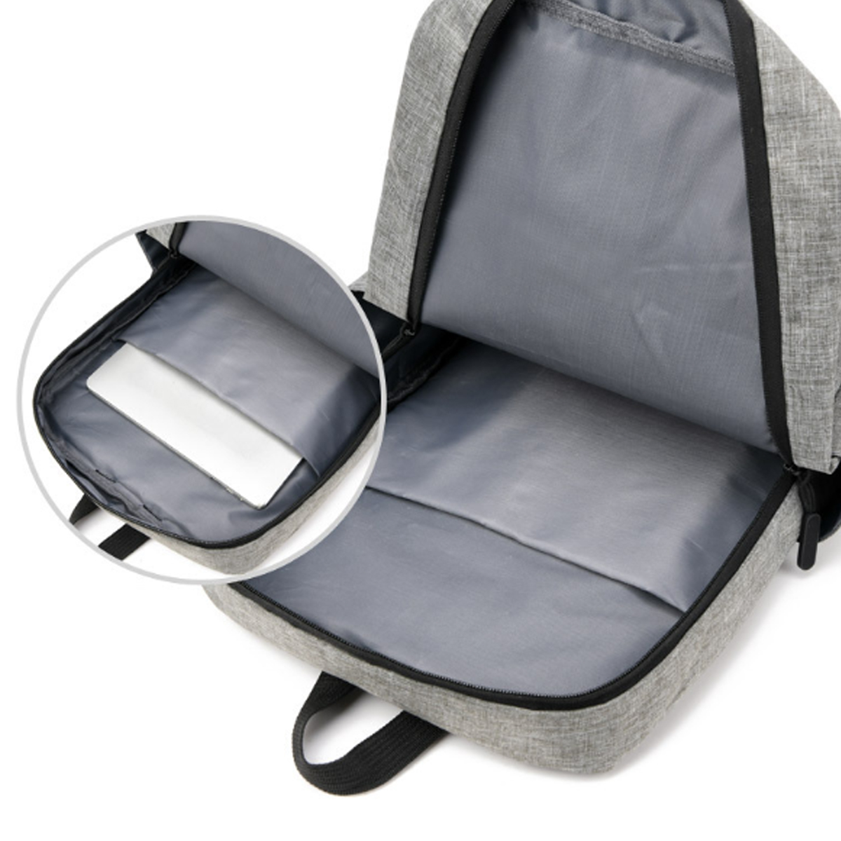 15.6" Minimalist Laptop Backpack with Multi-Compartment 7